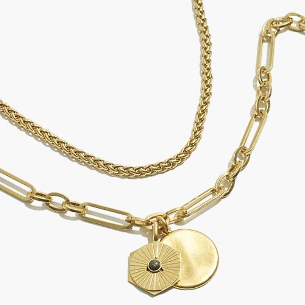 Madewell Wheatberry Gold Necklace Chunky Chain Set Foundrae Inspired